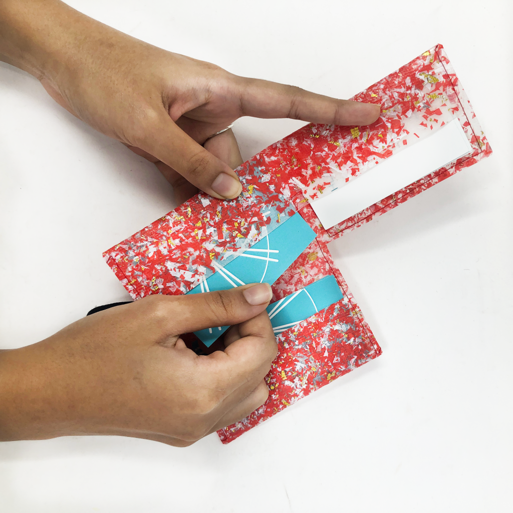 recycled plastic card holder hla day myanmar